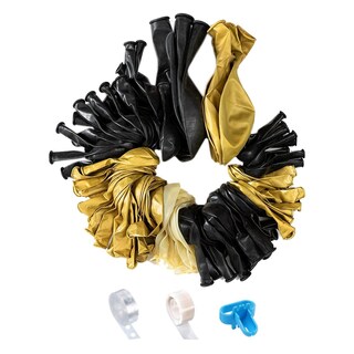 Foto 3 | Foto 3 | Globos Para Decorar Las Fiestas VentDepot Mxrnw-001 1 Paquete Látex Negro-dorado