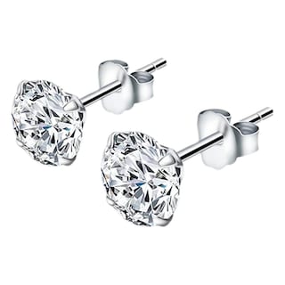 Foto 2 | Foto 2 | Aretes con Cristal De Zirconia Ventdepot Mxdmx-004 4 Pares Plata