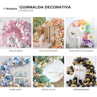 Foto 4 | Foto 4 | Verde Oliva - Guirnalda Decorativa De Globos