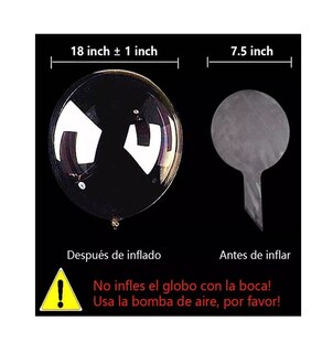 Foto 2 | Foto 2 | 50 Globos Bobo Burbuja Ballón Transparente 18in Para Fiestas Transparente
