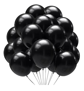 Foto 1 | Foto 1 | Globos de Látex para Decoración 100 Piezas Negro