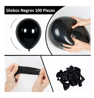 Foto 3 | Foto 3 | Globos de Látex para Decoración 100 Piezas Negros