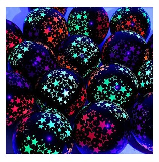 Foto 2 | Foto 2 | Globos Fluorescentes Neón Decoracion Latex, 50 Pcs