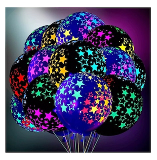 Foto 3 | Foto 3 | Globos Fluorescentes Neón Decoracion Latex, 50 Pcs