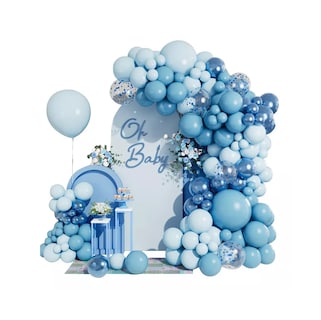 Foto 1 | Foto 1 | Guirnalda De Globos Decoración De Cumpleaños Con Globos, Azul