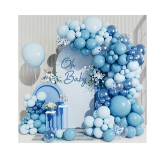 Foto 3 | Foto 3 | Guirnalda De Globos Decoración De Cumpleaños Con Globos, Azul