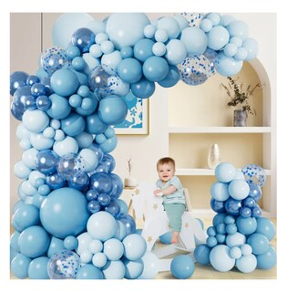 Foto 5 | Foto 5 | Guirnalda De Globos Decoración De Cumpleaños Con Globos, Azul