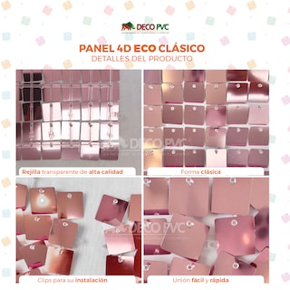 Foto 2 | Foto 2 | Panel Decorativo 4d Eco Shimmer Wall 24 Piezas 30x30 cm
