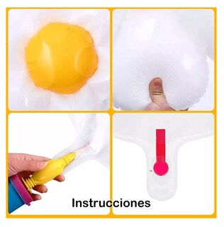 Foto 3 | Foto 3 | Globos Metálicos Con Forma De Flor De Margarita, 24 Unidades Blanco