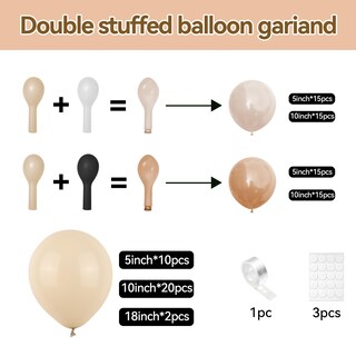 Foto 2 | Foto 2 | Kit De Guirnaldas Con Forma De Arco Con Forma De Globo Feyg Netural Bear Baby Shower - Venta Internacional.