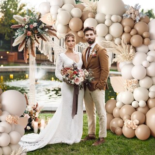 Foto 6 | Foto 6 | Kit De Guirnaldas Con Forma De Arco Con Forma De Globo Feyg Netural Bear Baby Shower - Venta Internacional.