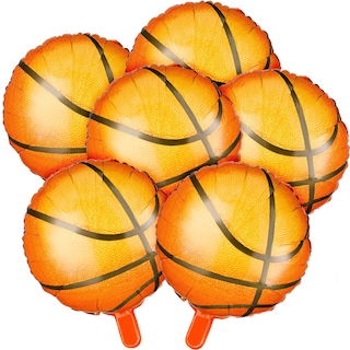 Foto 1 | Foto 1 | Juego De Globos De Baloncesto Skylety, 46 Cm, Papel De Aluminio, 6 Unidades - Venta Internacional.