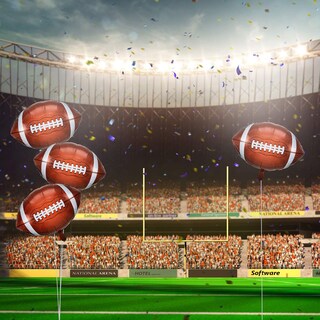 Foto 5 | Foto 5 | Football Balloons Skylety Football Rugby, Lámina De Aluminio De 26 Pulgadas - Venta Internacional.