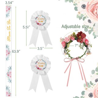 Foto 2 | Foto 2 | Kit de Guirnalda para Baby Shower Corona de Flores para Mamá - Venta Internacional