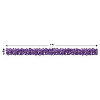 Foto 2 | Foto 2 | Guirnalda Con Forma De Guirnalda Metálica, 4 M X 4,5 Cm, Color Morado - Venta Internacional.