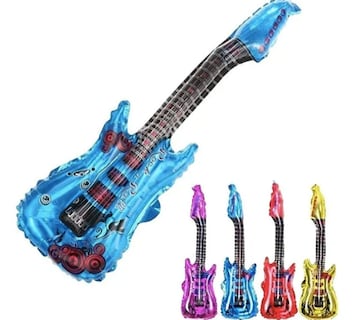 Foto 1 | Foto 1 | 10 Xtellar Pza Globo Guitarra Fiesta Boda Varios Colores