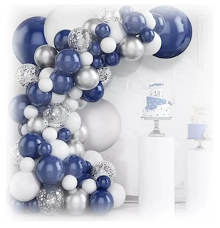 Foto 2 | Foto 2 | Kit Xtellar De Guirnalda De Globos Azul Blanco Decora Arco Cumpleaño