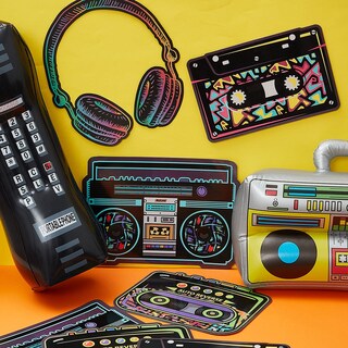 Foto 4 | Foto 4 | Set De Decoración Para Fiestas Zhanmai, Radio Boombox Inflable De Los Años 80 Y 90 - Venta Internacional.