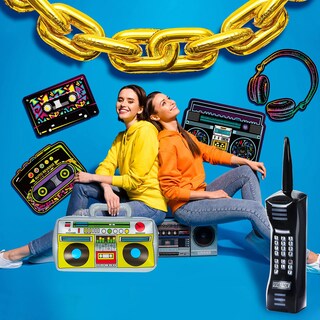 Foto 6 | Foto 6 | Set De Decoración Para Fiestas Zhanmai, Radio Boombox Inflable De Los Años 80 Y 90 - Venta Internacional.