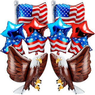 Foto 1 | Foto 1 | Set De Globos Zhanmai Patriotic Eagle Usa Elections Party X12 - Venta Internacional.