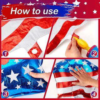 Foto 3 | Foto 3 | Set De Globos Zhanmai Patriotic Eagle Usa Elections Party X12 - Venta Internacional.