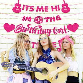 Foto 5 | Foto 5 | Decoraciones Para Fiestas De Cumpleaños Palksky Its Me Hi Birthday Girl - Venta Internacional.