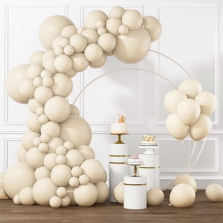 Foto 1 | Foto 1 | Set De Globos Rubfac White Sand, 105 Unidades, Con Cinta Y Pegamento - Venta Internacional.