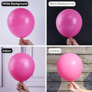 Foto 2 | Foto 2 | Globos Partywoo Magenta, 50 Unidades, 30 Cm, Color Rosa Intenso, Para Decoración - Venta Internacional.