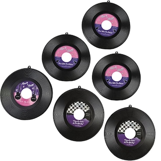 Foto 1 | Foto 1 | Juego De Discos Colgantes Decorativos De Plástico De 6 — 23 Cm De Diámetro - Venta Internacional.