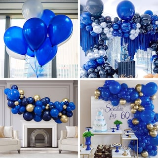 Foto 4 | Foto 4 | Globos Partywoo Azul Persa, 50 Unidades, 30 Cm, Látex Azul Oscuro - Venta Internacional.