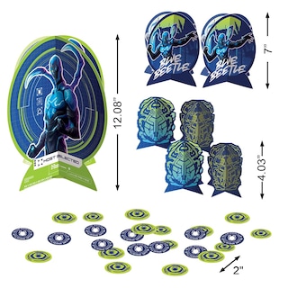 Foto 2 | Foto 2 | Kit De Centro De Mesa Amscan Blue Beetle (juego De 27 Piezas) - Venta Internacional.
