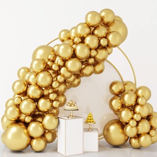 Foto 1 | Foto 1 | Juego De Globos Rubfac Metallic Gold 92 Piezas Con Diferentes Tamaños - Venta Internacional.