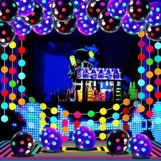 Foto 7 | Foto 7 | Artículos De Fiesta Skylety Glow In The Dark Neon Con Globos - Venta Internacional.