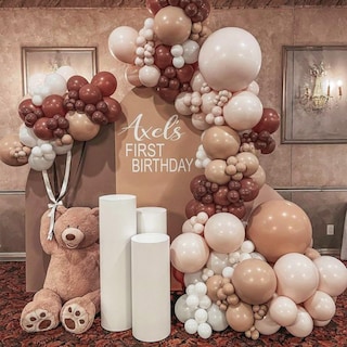 Foto 5 | Foto 5 | Balloon Partywoo, Color Marrón Chocolate, 140 Unidades, Diferentes Tamaños - Venta Internacional.