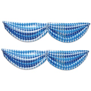 Foto 1 | Foto 1 | Tela Oktoberfest Buntings Beistle, 2 Piezas, Azul/blanco - Venta Internacional.