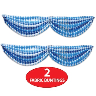 Foto 4 | Foto 4 | Tela Oktoberfest Buntings Beistle, 2 Piezas, Azul/blanco - Venta Internacional.
