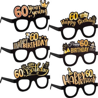 Foto 1 | Foto 1 | Gafas De Sol De Cumpleaños Para Fiesta De 60 Cumpleaños De Sumind (24 Unidades) - Venta Internacional.