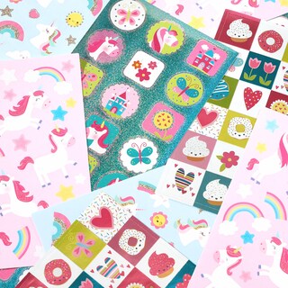 Foto 3 | Foto 3 | Pegatinas American Greetings, 392 Unidades, Para Niños, Unicornios - Venta Internacional.