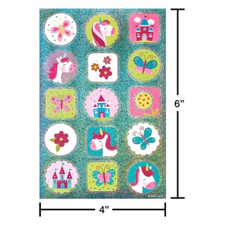 Foto 4 | Foto 4 | Pegatinas American Greetings, 392 Unidades, Para Niños, Unicornios - Venta Internacional.