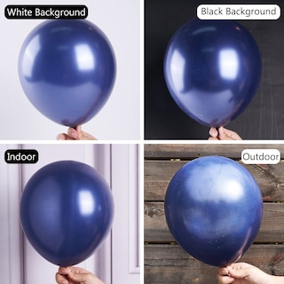 Foto 3 | Foto 3 | Balloon Partywoo, Paquete De 100 Unidades, Azul Marino, Diferentes Tamaños - Venta Internacional.