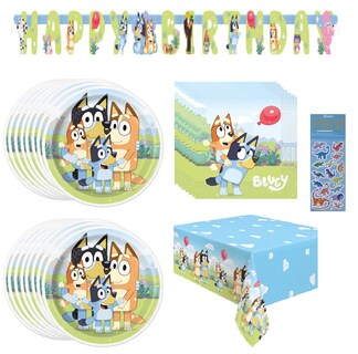 Foto 1 | Foto 1 | Paquete De Artículos De Fiesta Unique Bluey Birthday Para 16 - Venta Internacional.