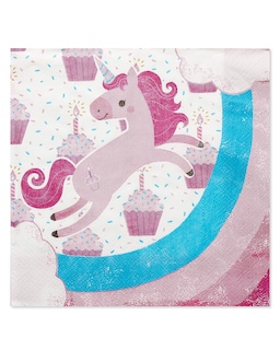 Foto 1 | Foto 1 | Servilletas De Almuerzo Con Forma De Unicornio American Greetings De Party Supplies, 80 Unidades - Venta Internacional.