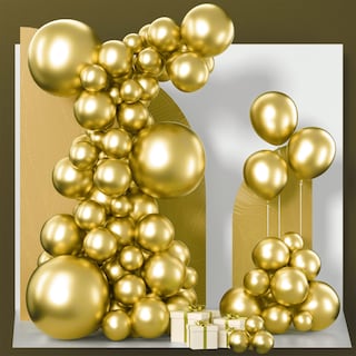 Foto 1 | Foto 1 | Balloon Partywoo Metallic Gold, 85 Unidades, Diferentes Tamaños - Venta Internacional.