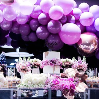 Foto 6 | Foto 6 | Globos Partywoo, 70 Unidades, 30 Cm, Color Lila Pastel Y Violeta - Venta Internacional.