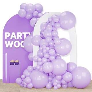 Foto 1 | Foto 1 | Balloon Partywoo, Color Morado Pastel, 120 Unidades, Diferentes Tamaños - Venta Internacional.