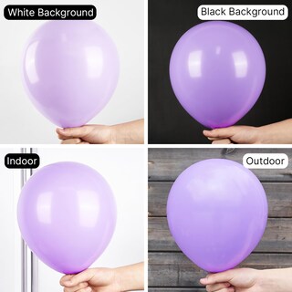 Foto 3 | Foto 3 | Balloon Partywoo, Color Morado Pastel, 120 Unidades, Diferentes Tamaños - Venta Internacional.