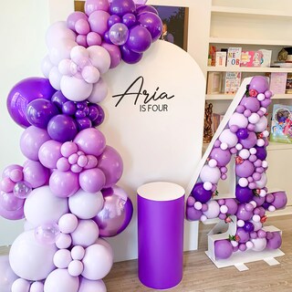 Foto 6 | Foto 6 | Balloon Partywoo, Color Morado Pastel, 120 Unidades, Diferentes Tamaños - Venta Internacional.