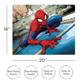 Foto 2 | Foto 2 | Kit Paint By Number Aquarius Spider-man Web Crawler 40 X 50 Cm - Venta Internacional.