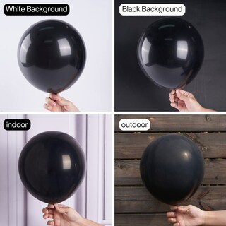 Foto 2 | Foto 2 | Globos Partywoo, 50 Unidades, 30 Cm, Látex Negro Mate - Venta Internacional.