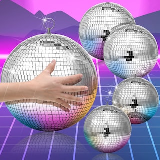 Foto 1 | Foto 1 | Disco Ball Chengu, Colgante Grande, Plateado, 20 Cm, 15 Cm, 10 Cm, Paquete De 4 - Venta Internacional.
